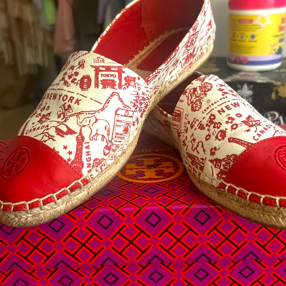 Tory Burch color block espadrilles